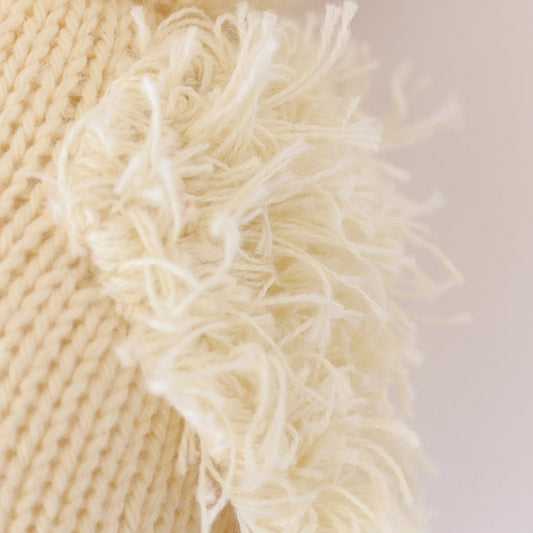 Hand-Knit Stuffed Baby Duck