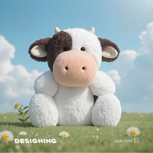 Weighted Stuffed Luna the Cow Plush