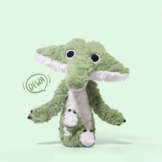 Weighted Stuffed Smiley Crocodile