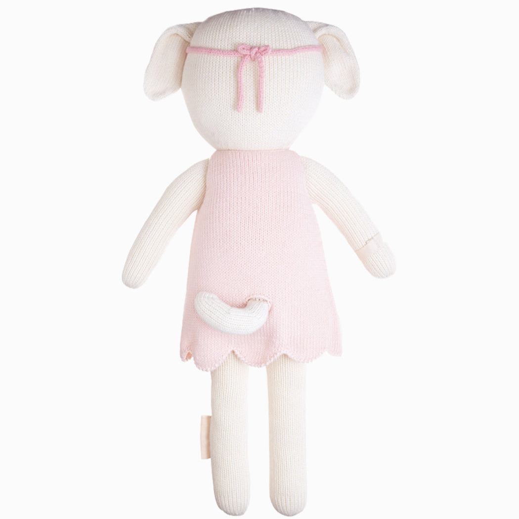 Hand-Knit Stuffed Charlotte the Dog