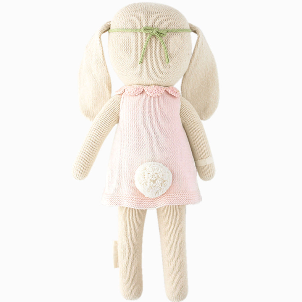 Hand-Knit Stuffed Hannah the Bunny