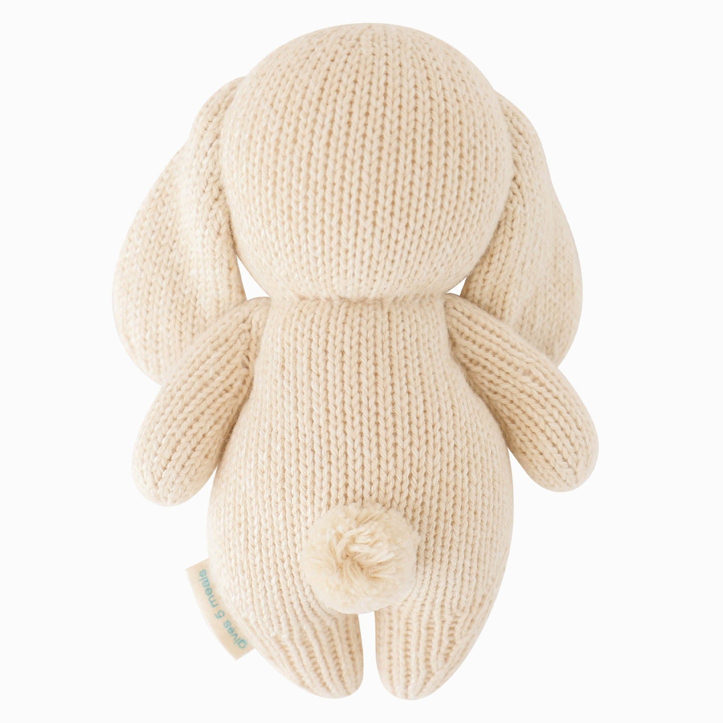 Hand-Knit Stuffed Baby Bunny
