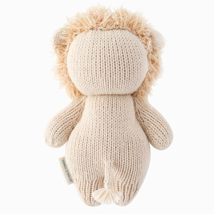 Hand-Knit Stuffed Baby Lion
