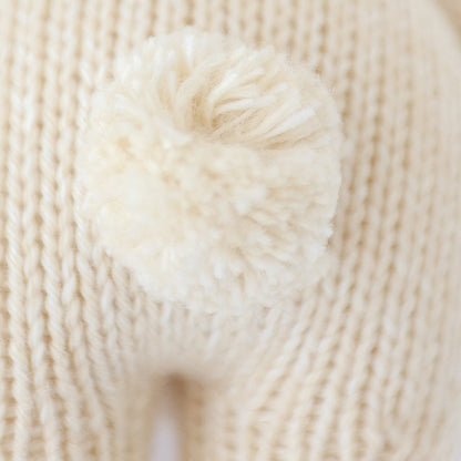 Hand-Knit Stuffed Baby Bunny