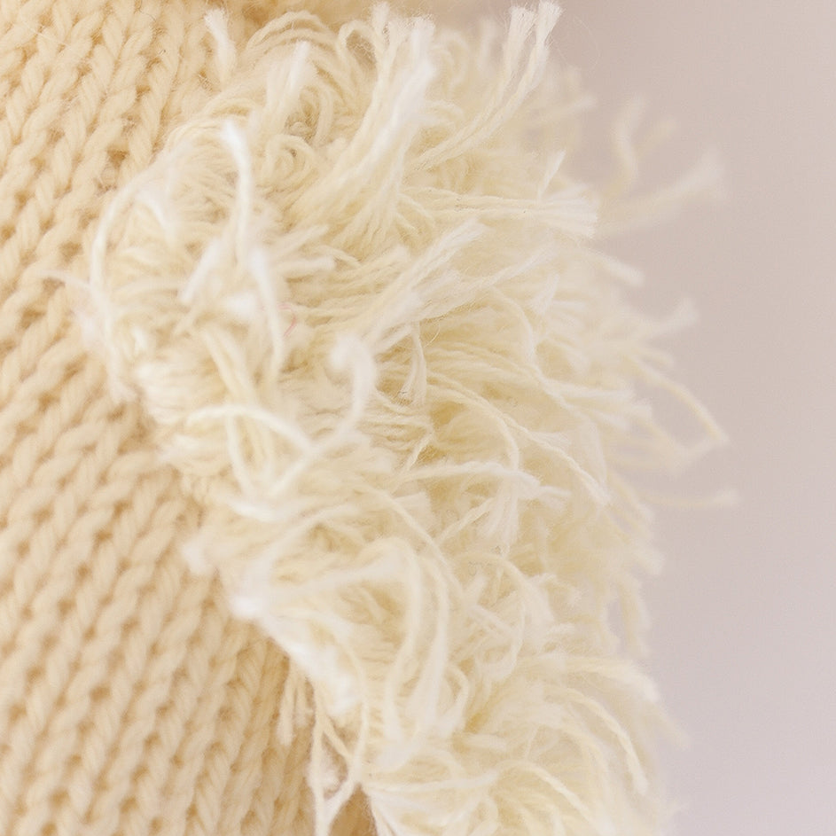 Hand-Knit Stuffed Baby Duck