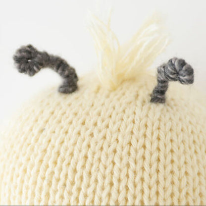 Hand-Knit Stuffed Baby Bee