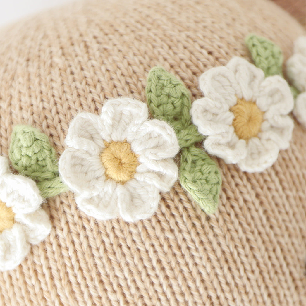 Hand-Knit Stuffed Olivia the Bear