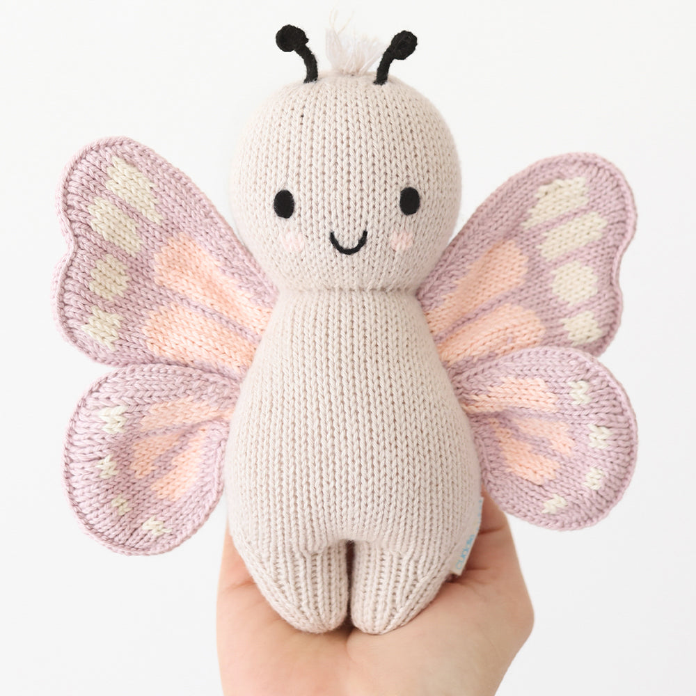 Hand-Knit Stuffed  Baby Butterfly