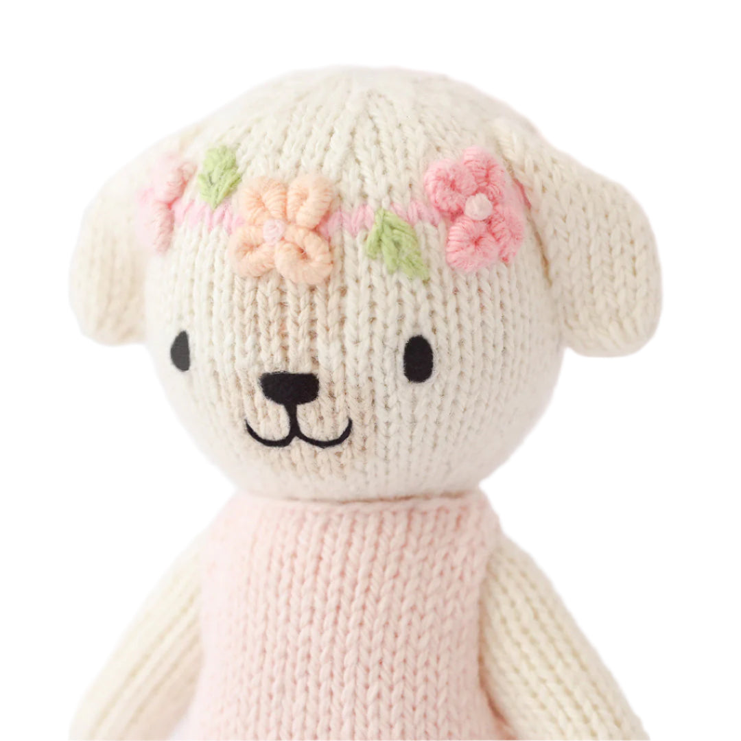 Hand-Knit Stuffed Tiny Charlotte