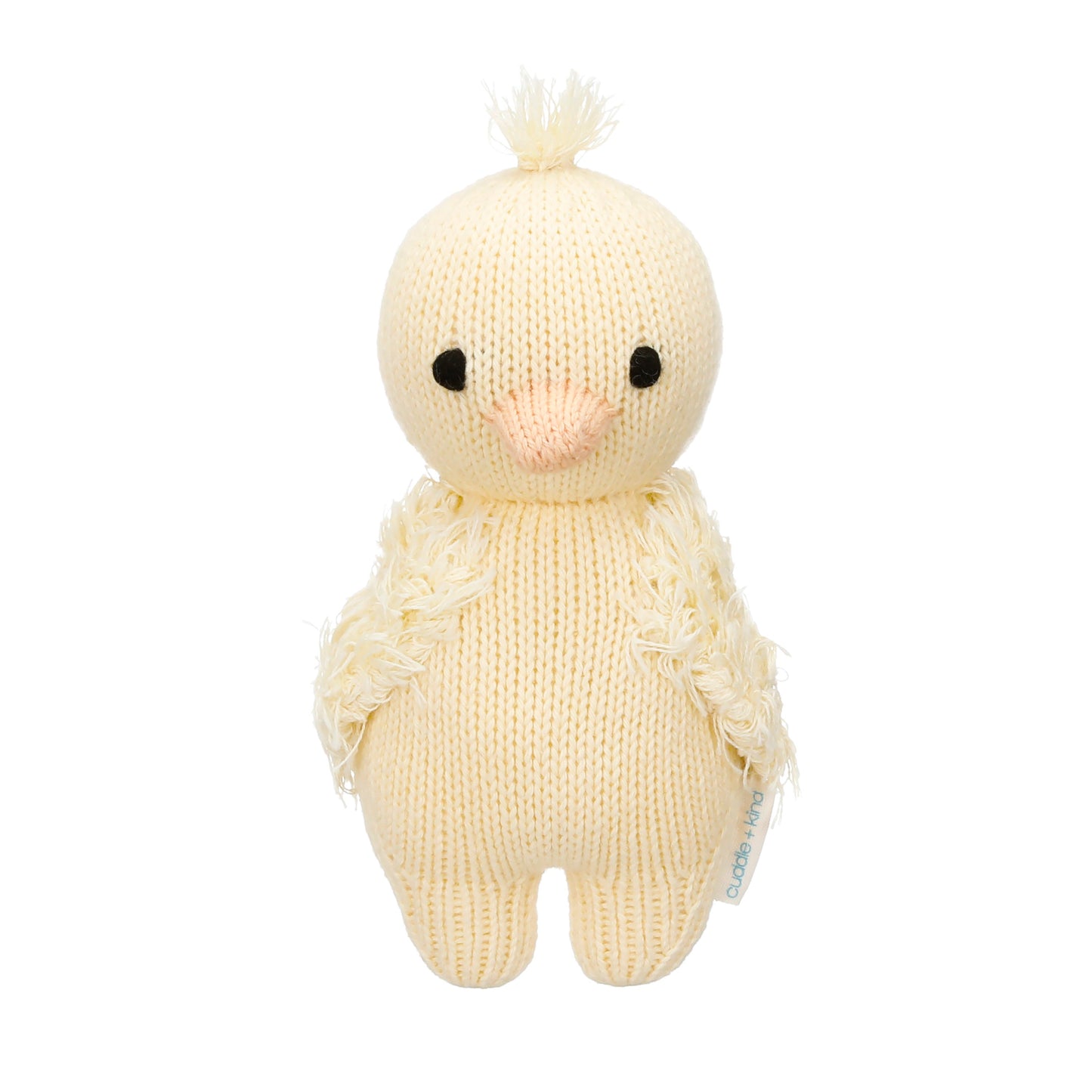 Hand-Knit Stuffed Baby Duck