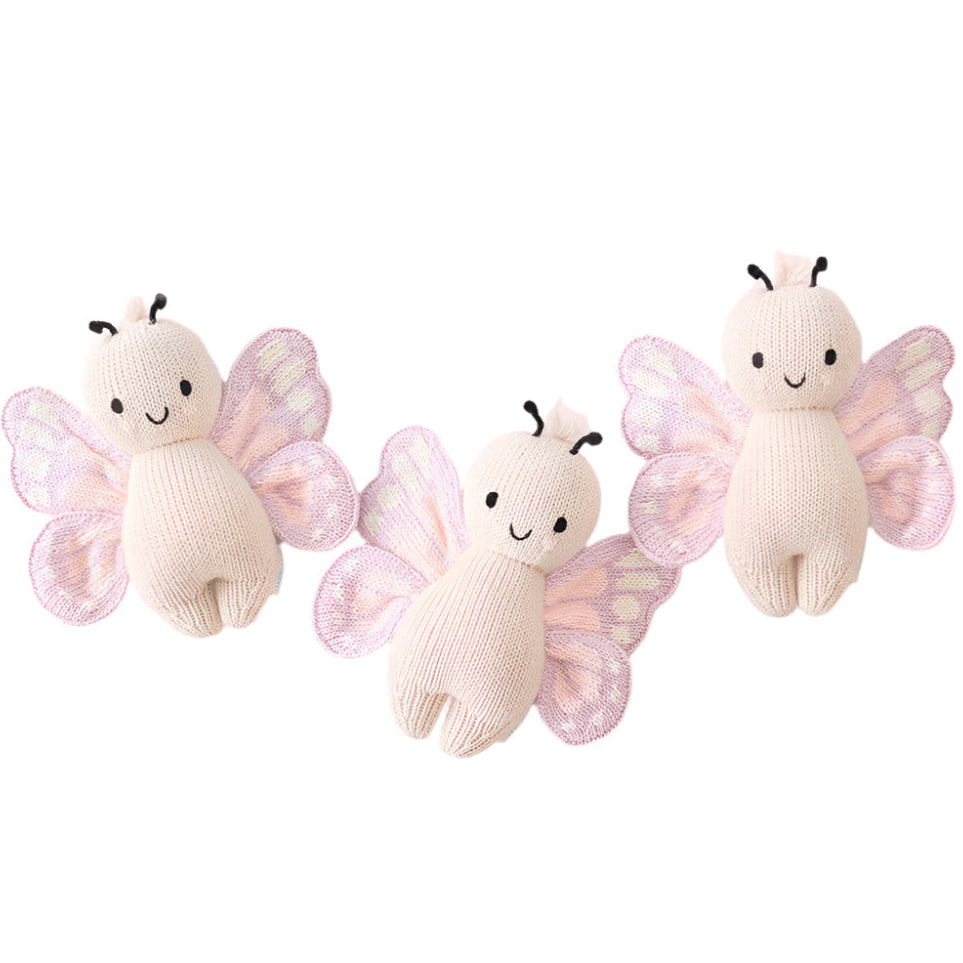 Hand-Knit Stuffed  Baby Butterfly
