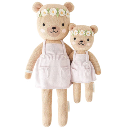 Hand-Knit Stuffed Olivia the Bear