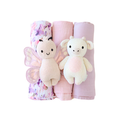 Hand-Knit Stuffed  Baby Butterfly