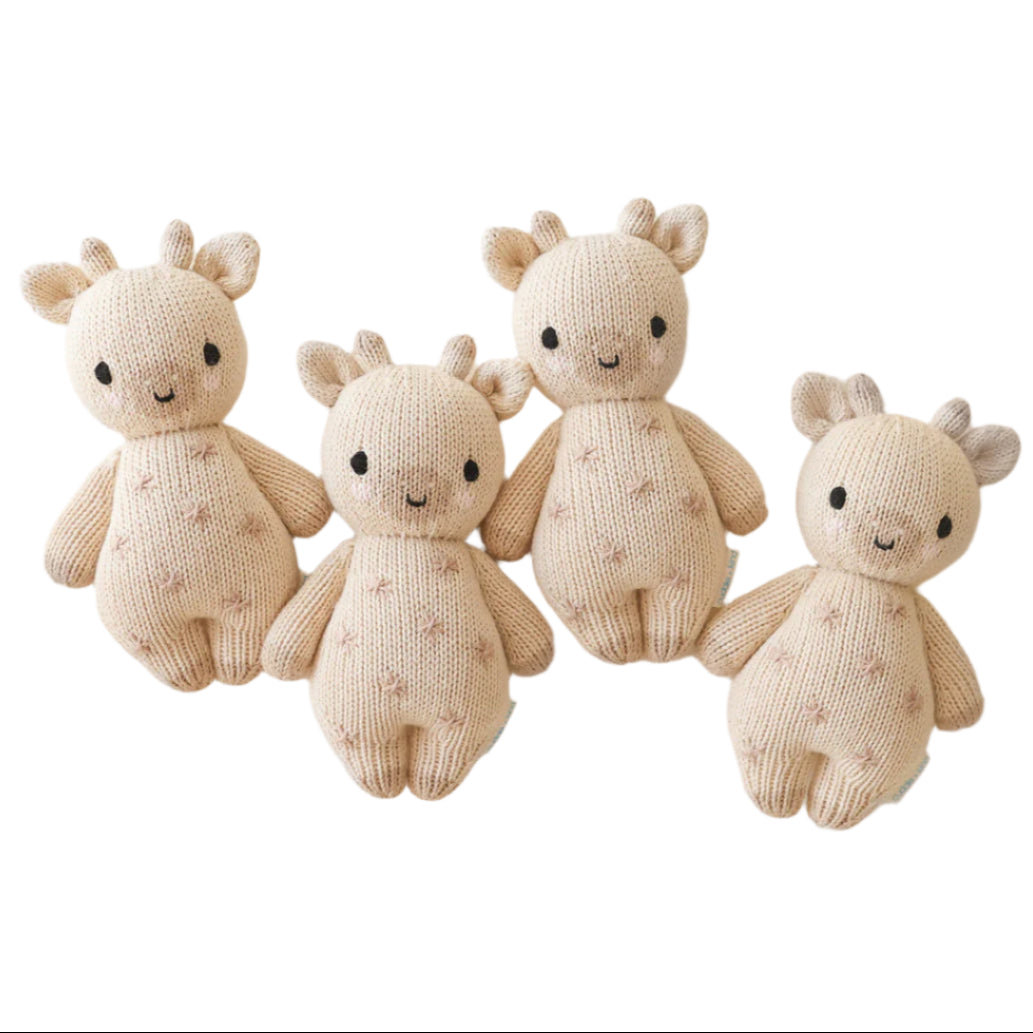 Hand-Knit Stuffed Baby Giraffe