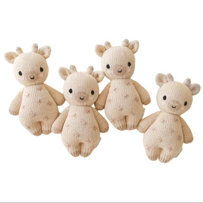 Hand-Knit Stuffed Baby Giraffe