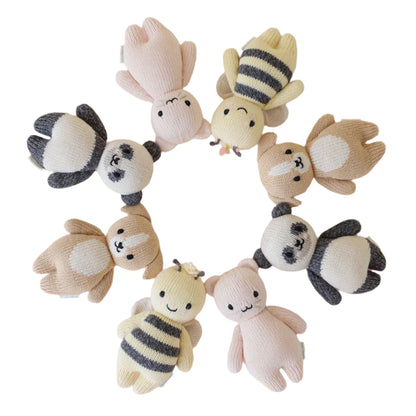 Hand-Knit Stuffed Baby Bee