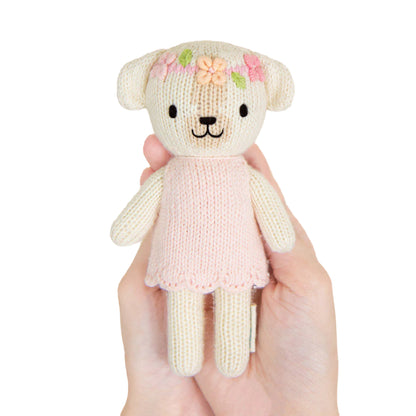 Hand-Knit Stuffed Tiny Charlotte