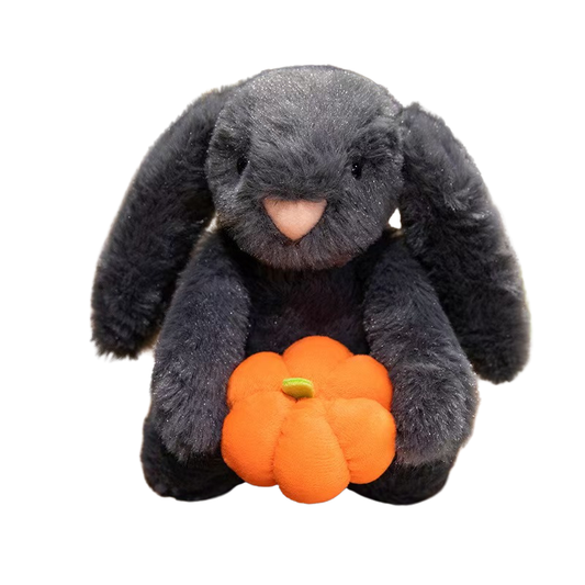 Weighted Stuffed Pumpkin Bunny Plush