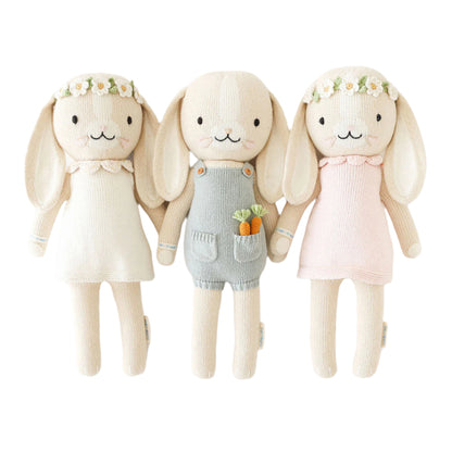 Hand-Knit Stuffed Hannah the Bunny