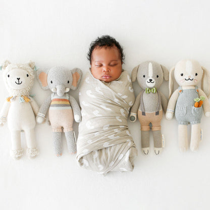 Hand-Knit Stuffed Henry the Bunny