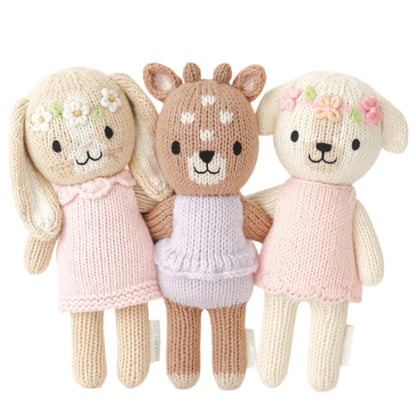 Hand-Knit Stuffed Tiny Charlotte