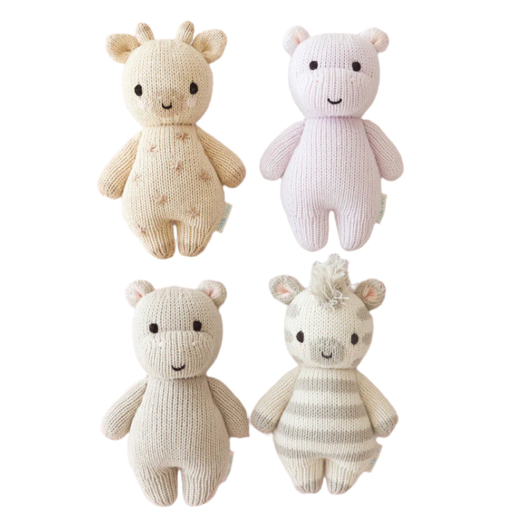 Hand-Knit Stuffed Baby Giraffe