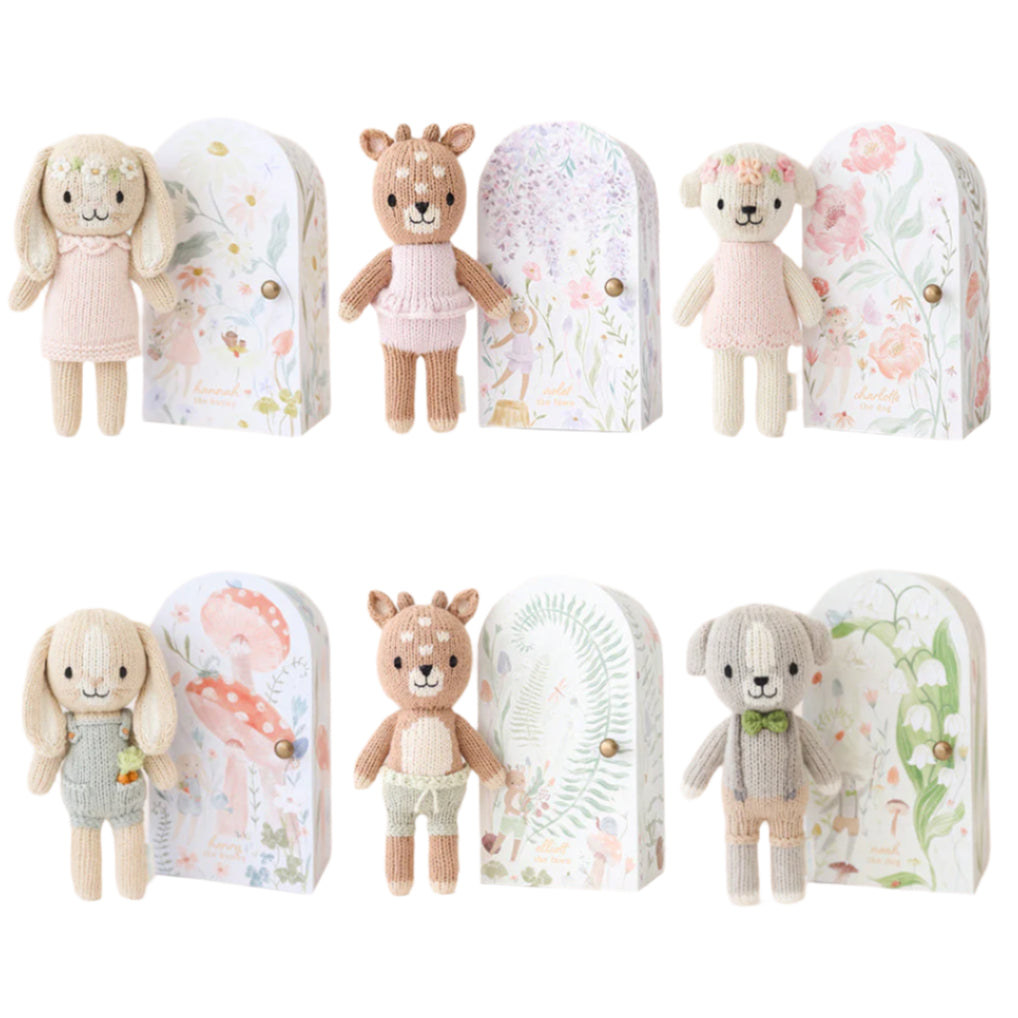 Hand-Knit Stuffed Tiny Charlotte