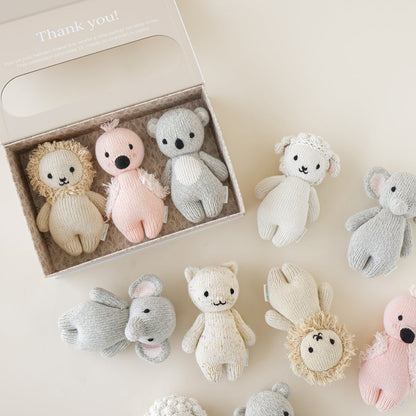 Hand-Knit Stuffed Baby Lion