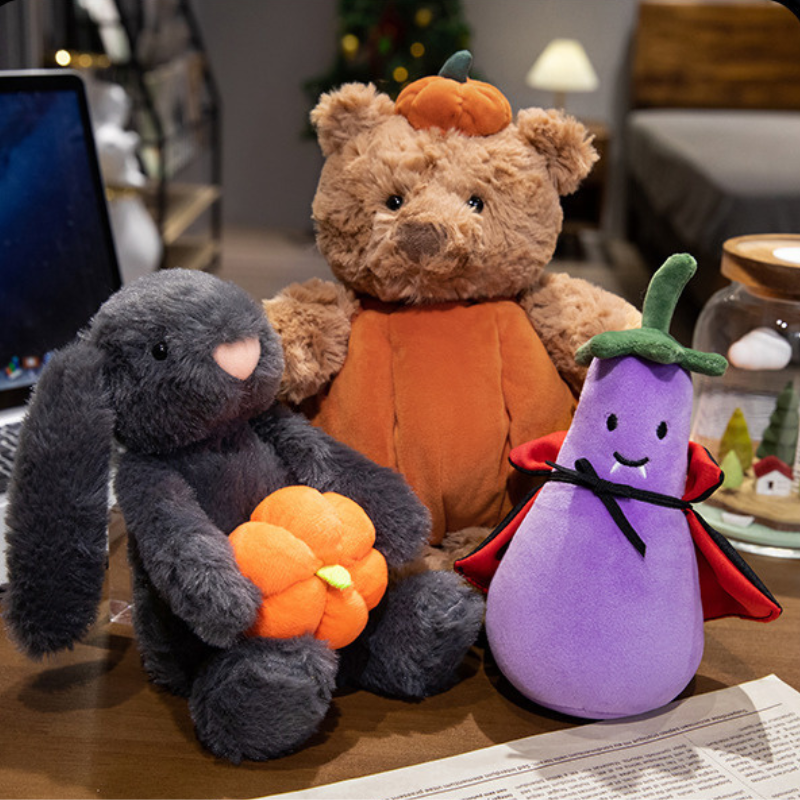 Weighted Stuffed Cloak Eggplant Plush