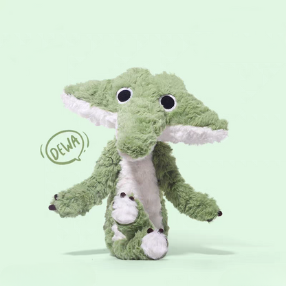Weighted Stuffed Smiley Crocodile