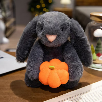Weighted Stuffed Pumpkin Bunny Plush