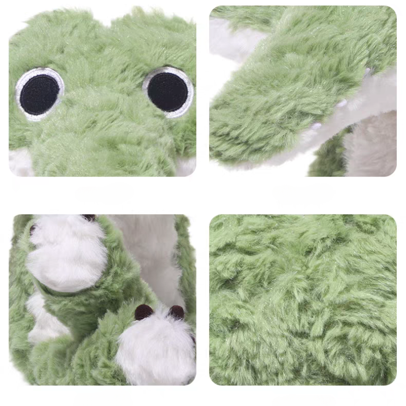 Weighted Stuffed Smiley Crocodile