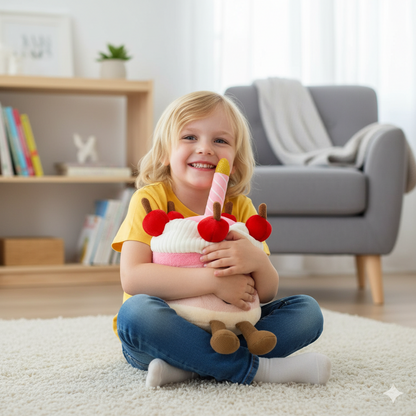 Weighted Stuffed Pink Cake