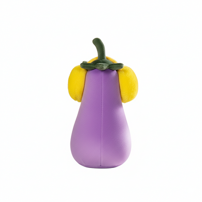 Weighted Stuffed Headphone Eggplant
