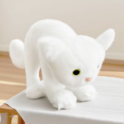 Weighted Stuffed Scared Cat Plush