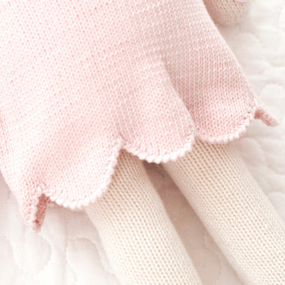 Hand-Knit Stuffed Charlotte  the Dog