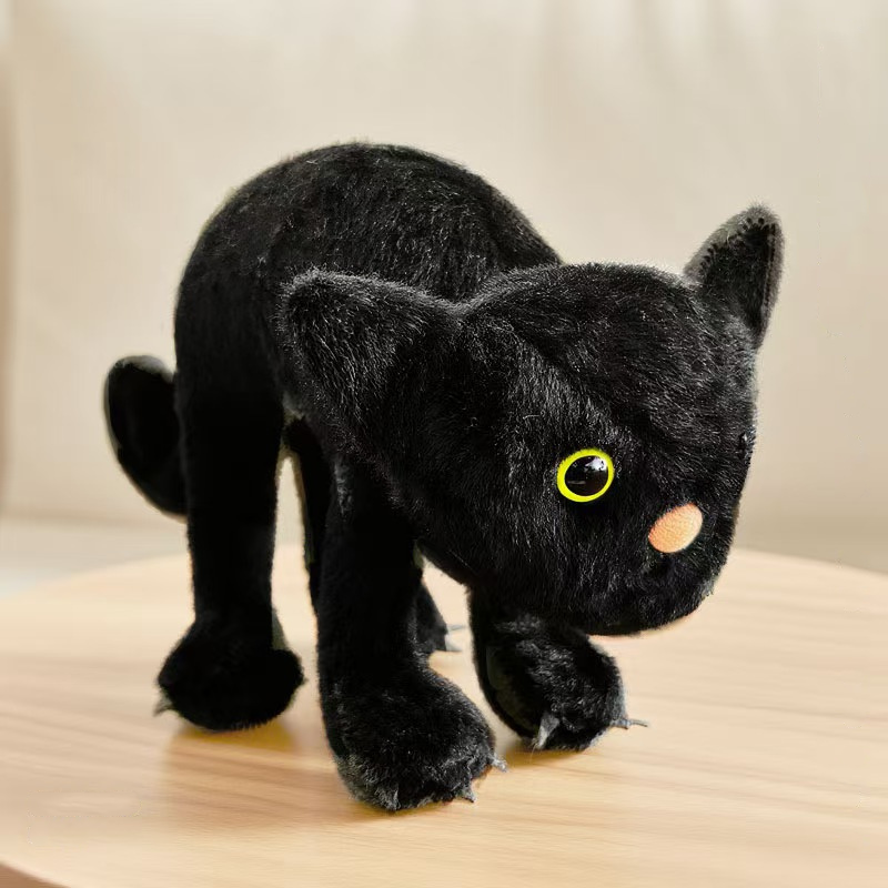 Weighted Stuffed Scared Cat Plush