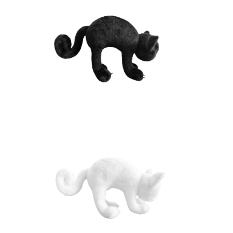 Weighted Stuffed Scared Cat Plush