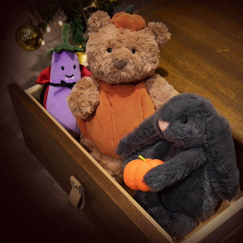 Weighted Stuffed Cloak Eggplant Plush