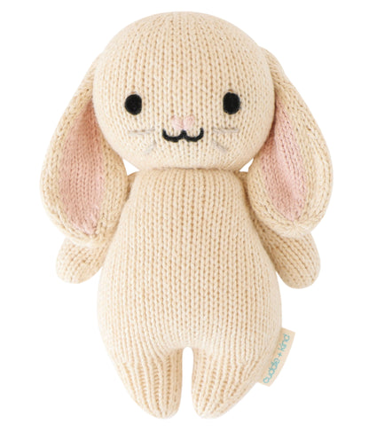 Hand-Knit Stuffed Baby Bunny