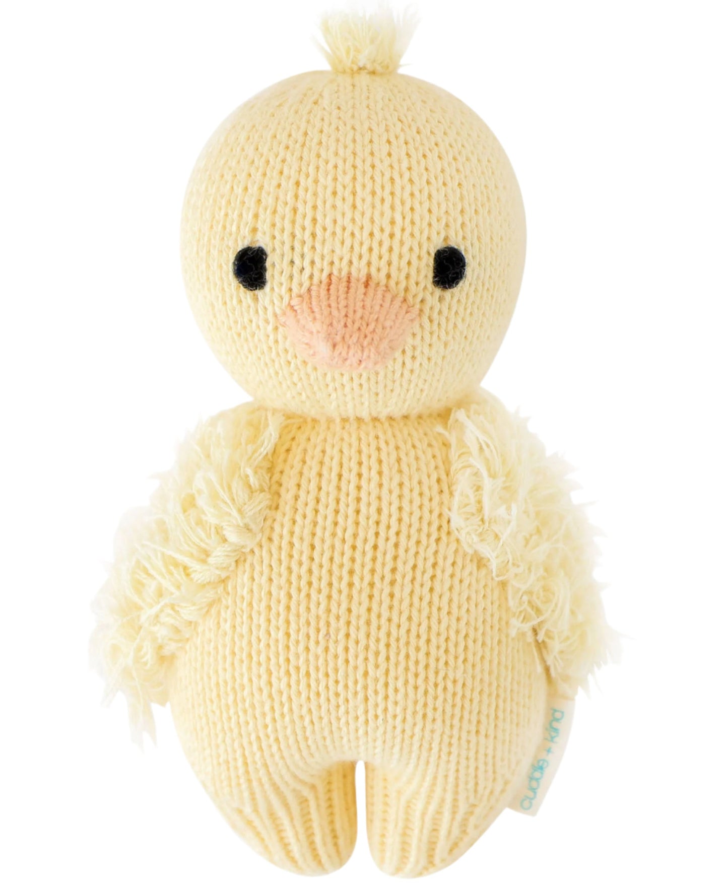 Hand-Knit Stuffed Baby Duck
