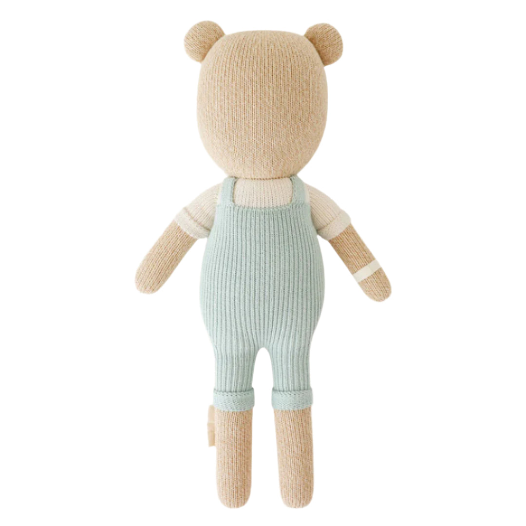 Hand-Knit Stuffed Charlie the Bear