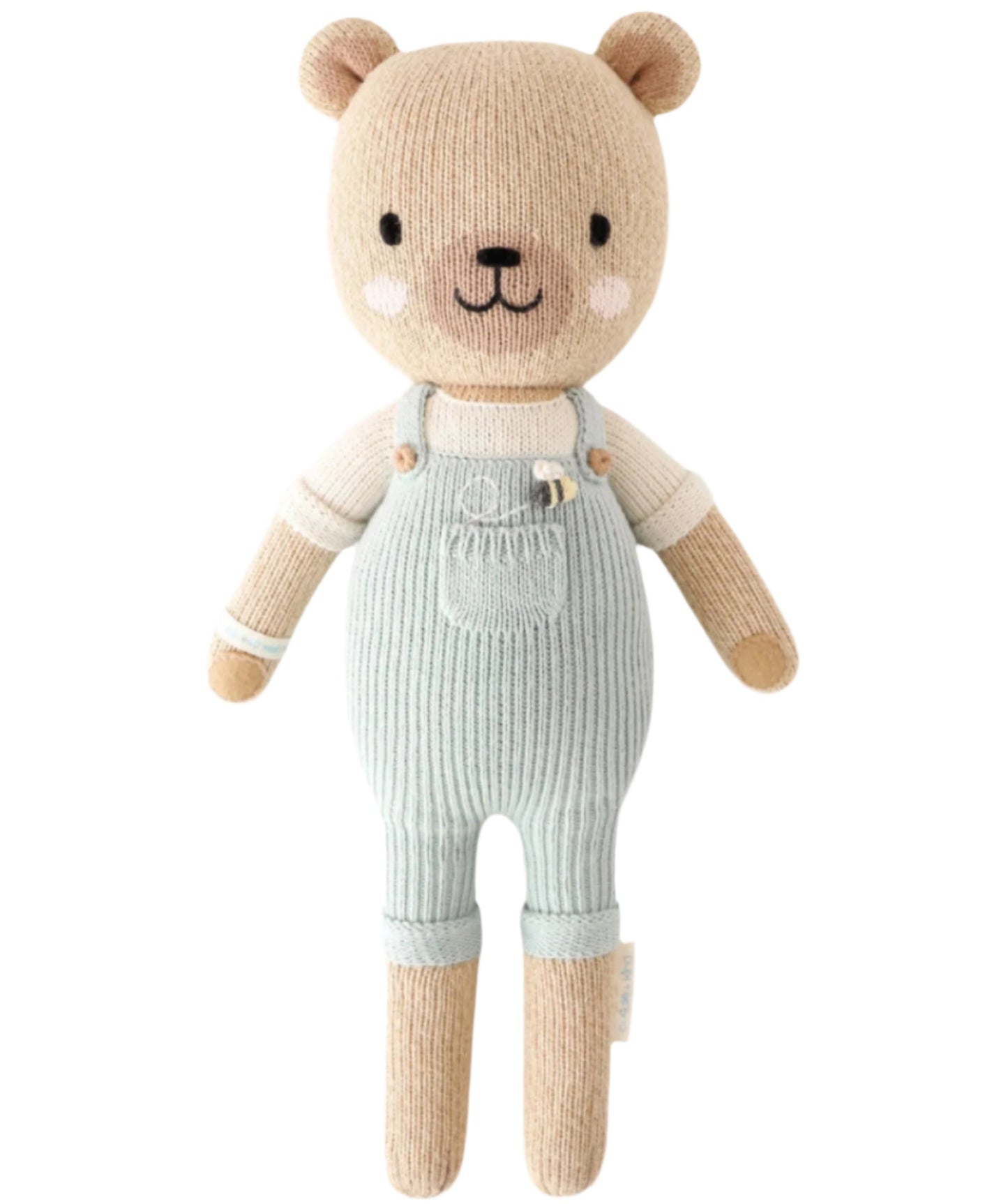Hand-Knit Stuffed Charlie the Bear