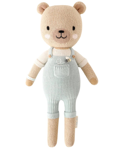 Hand-Knit Stuffed Charlie the Bear