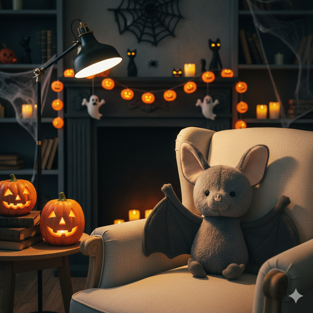 Weighted Stuffed Spooky Bat