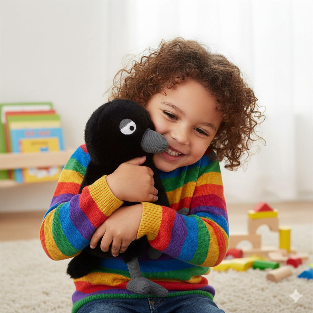 Weighted Stuffed Magic Crow Plush