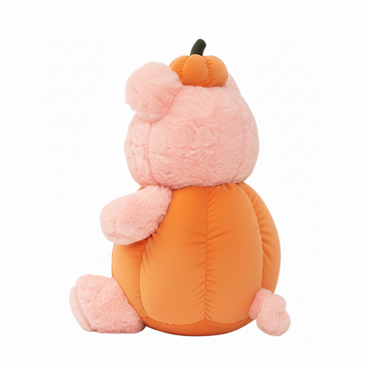 Weighted Stuffed Pumpkin Pig Plush