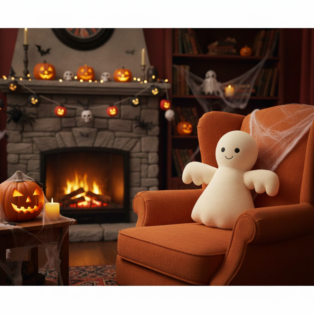 Weighted Stuffed Mysterious Ghost Plush