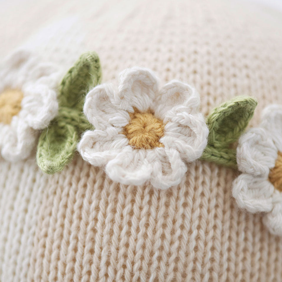 Hand-Knit Stuffed Hannah the Bunny