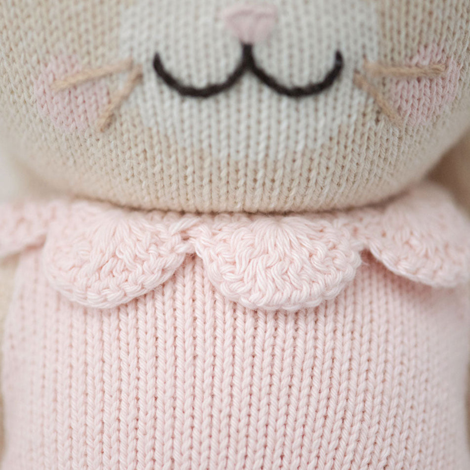 Hand-Knit Stuffed Hannah the Bunny